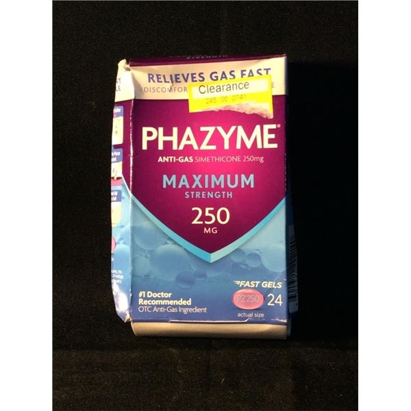 PHAZYME anti-gas maximum strength 24 capsules