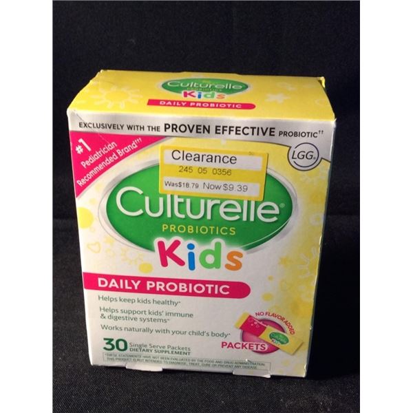 Culturelle  probiotic kids 60 single serve packets