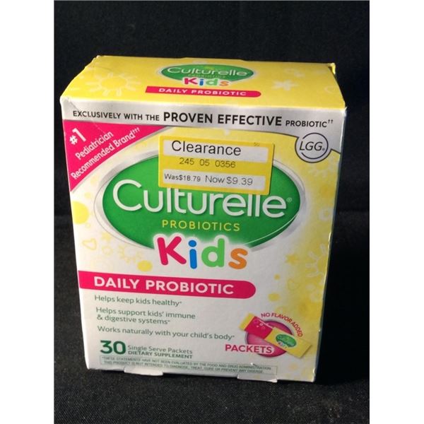 Culturelle  probiotic kids 60 single serve packets