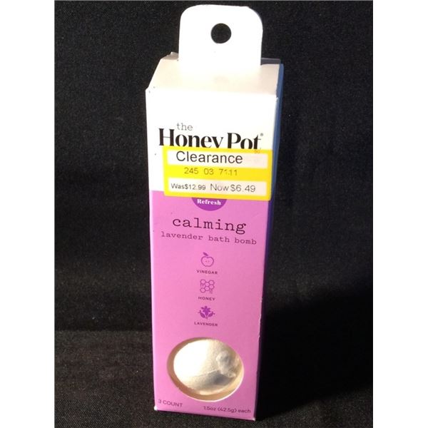 The Honey pot calming lavender bath bomb retails for $13