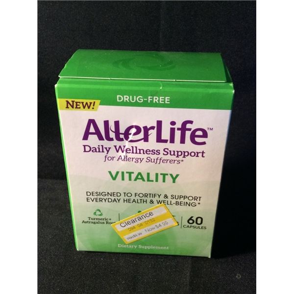 Aller life  daily wellness support retails $10