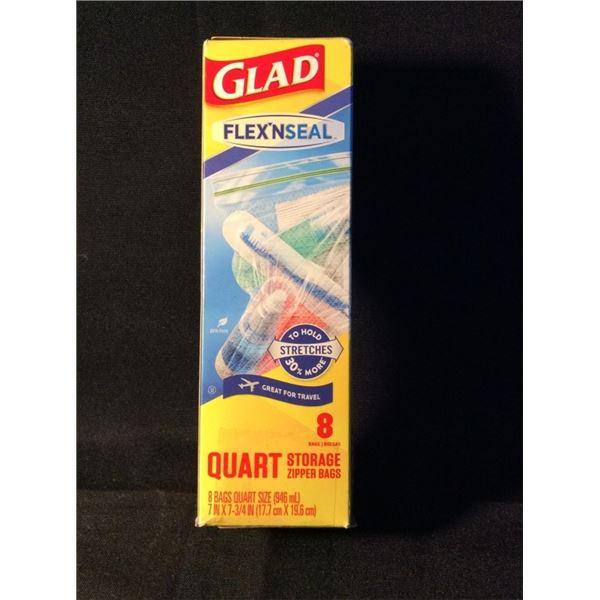 Glad flex and seal quart storage bags