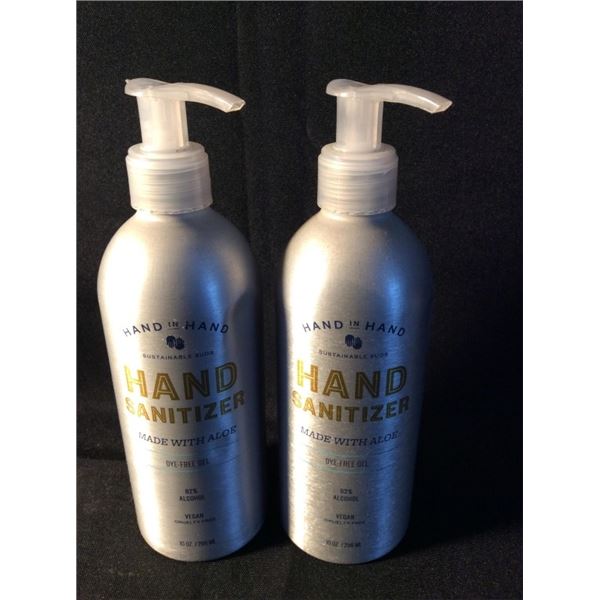 Hand in hand hand sanitizer made with aloe