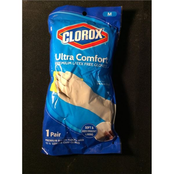 Clorox size medium ultra comfort premium latex free gloveS