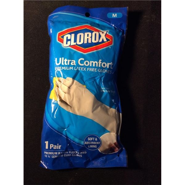 Clorox size medium ultra comfort premium latex free gloveS