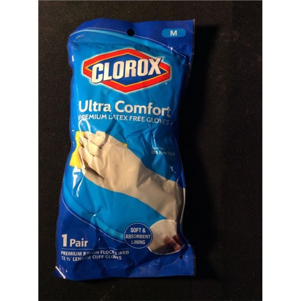 Clorox size medium ultra comfort premium latex free gloveS