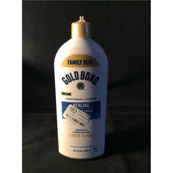 Family size gold bond healing lotion top is broke off