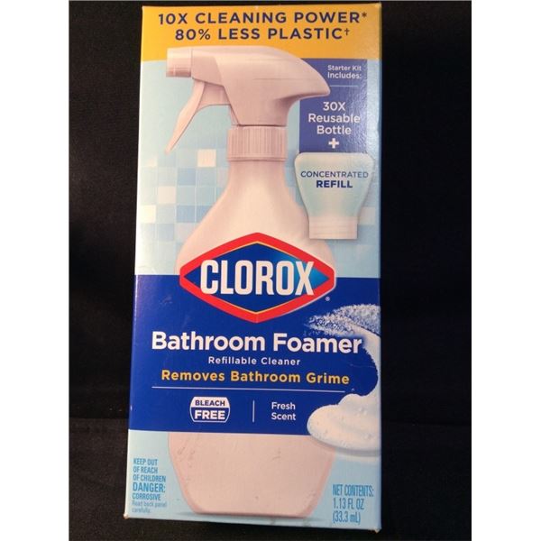 Clorox bath room foam or refillable cleaner