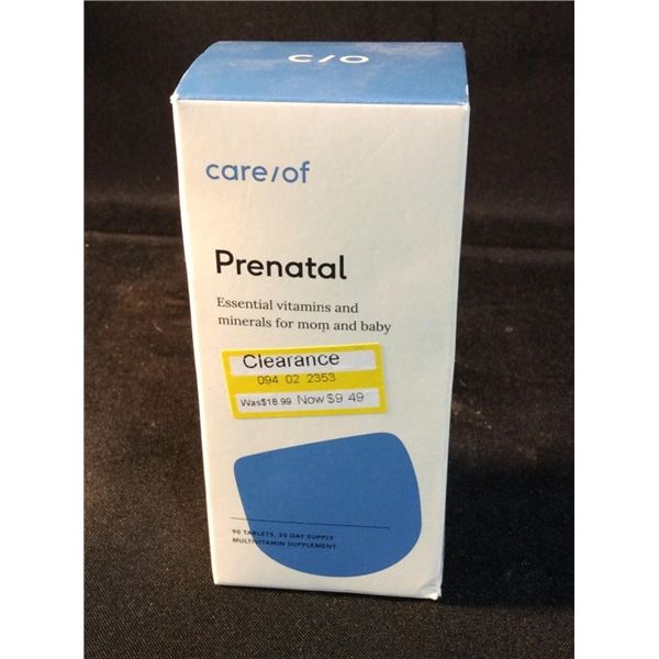 Prenatal vitamins 90 tablets retails for $19