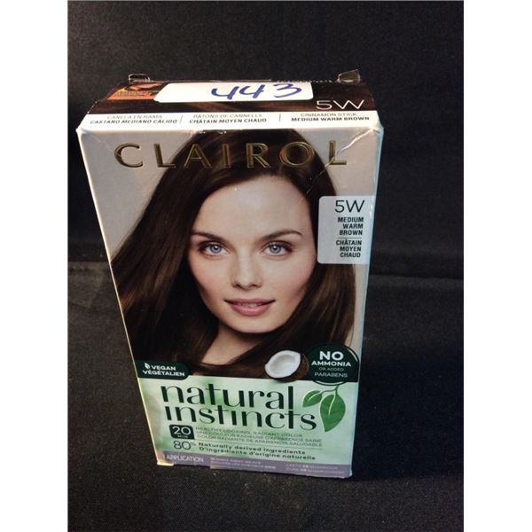 Clairol medium warm brown hair dye