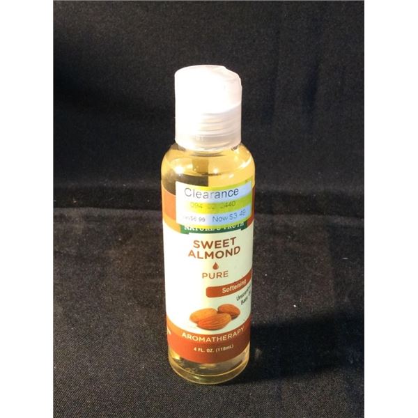 Natures truth sweet almond pure soothing unscented base oil aromatherapy retails for seven dollars