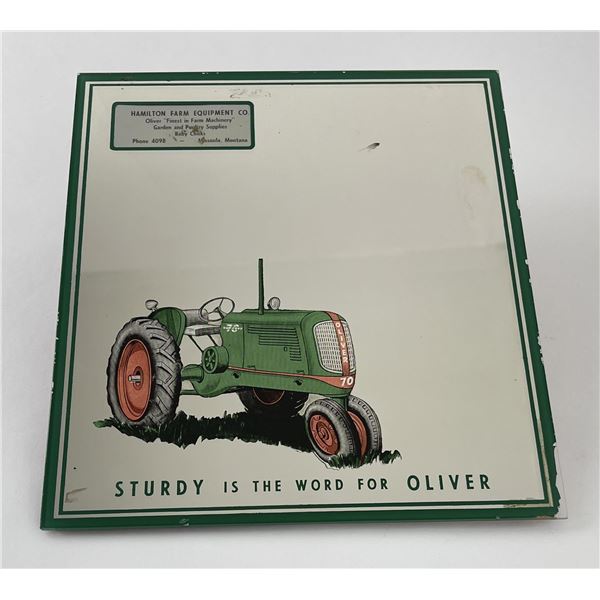 Montana Oliver Tractor Advertising Mirror