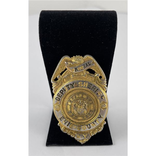 Antique Deputy Sheriff Erie New York Badge