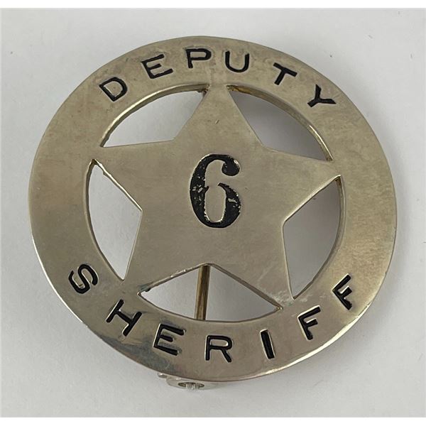Antique Deputy Sheriff Police Star Badge