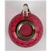 Image 6 : Antique Cranberry Diamond Optic Syrup Pitcher