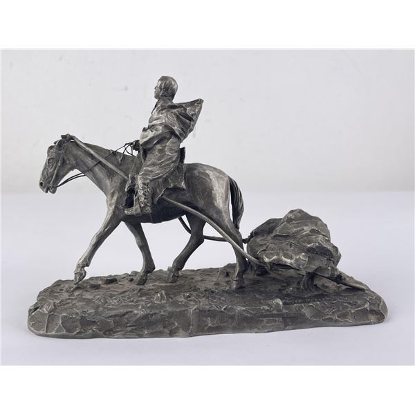 Philip Kraczkowski Pewter Indian Sculpture