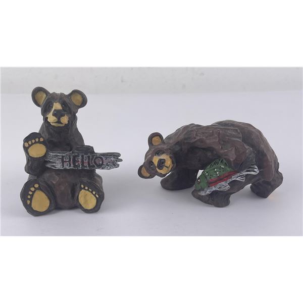 Pair of Rick Rowley Bear Figures