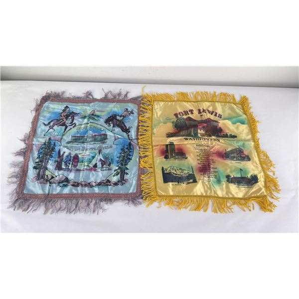 1950s Souvenir Pillow Cases Custer Battlefield
