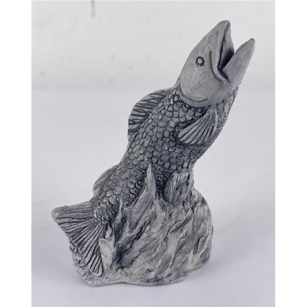 Mt St Helens Ash Sculpture Leaping Salmon