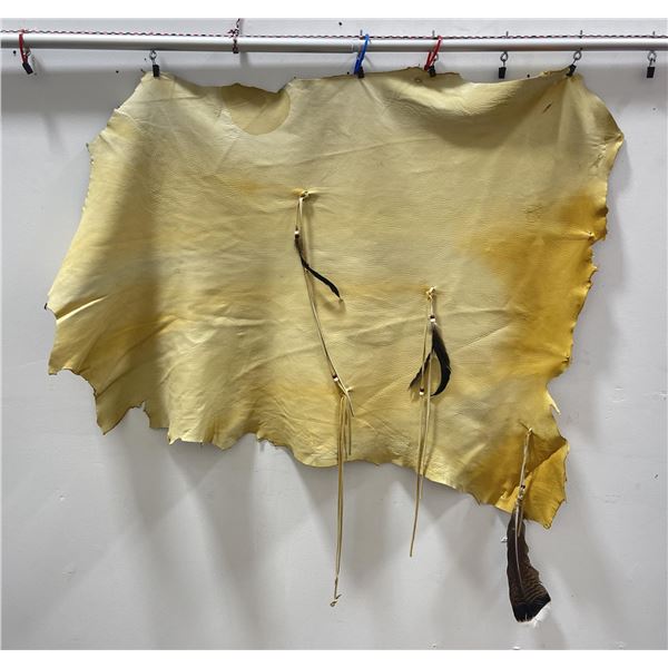 Native American Indian Leather Wall Hanging