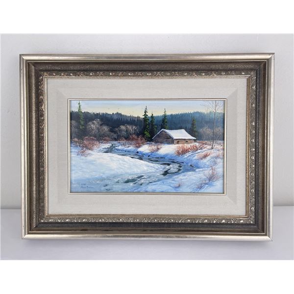 Marcia Ballowe Montana Oil on Canvas Painting