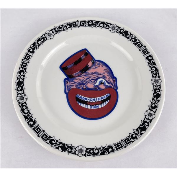 Original Antique Coon Chicken Inn Plate
