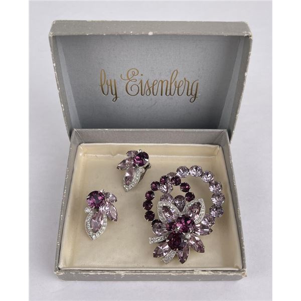 Phenomenal Eisenberg Rhinestone Jewelry Suite