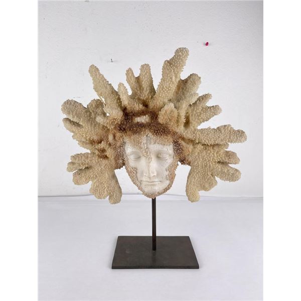 Unusual Freeform Coral Sculpture Carving