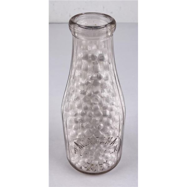 Montana Pure Milk Dairy Embossed Bottle