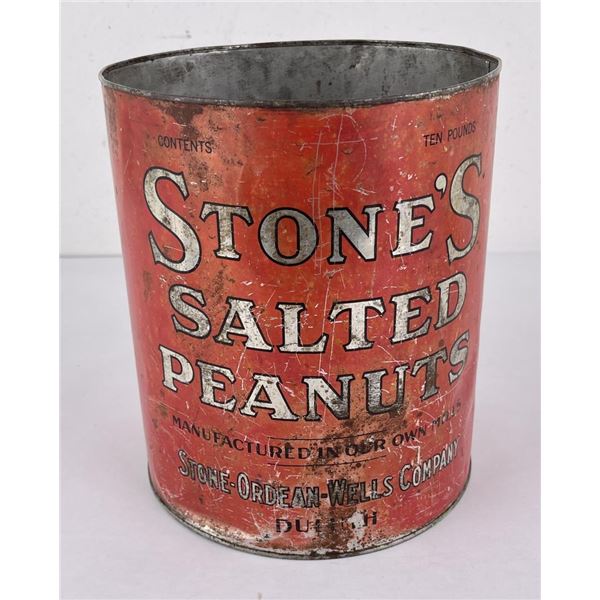 Stone's Salted Peanuts Tin Can