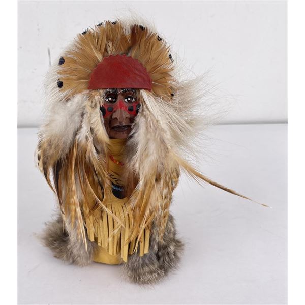 Native American Indian Leather Doll