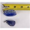 Image 5 : Lot of Two Lapis Lazuli Pendants Sterling Silver