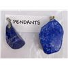 Image 7 : Lot of Two Lapis Lazuli Pendants Sterling Silver