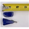 Image 4 : Lot of Two Lapis Lazuli Pendants Sterling Silver