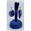 Image 2 : Lot of Two Lapis Lazuli Pendants Sterling Silver