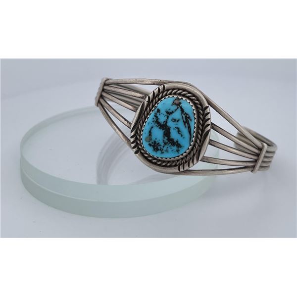 Navajo Sterling Silver Turquoise Bracelet