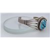 Image 4 : Navajo Sterling Silver Turquoise Bracelet