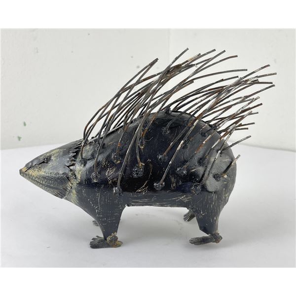 American Folk Art Metal Porcupine