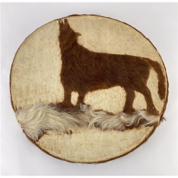 Native American Indian Made Cowhide Drum