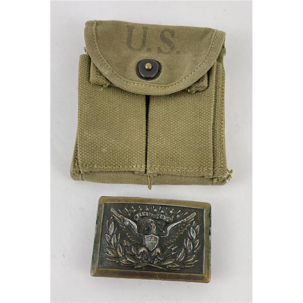 WW2 US Army 1911 Magazine Pouch Belt Buckle