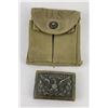Image 1 : WW2 US Army 1911 Magazine Pouch Belt Buckle