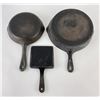 Image 2 : Collection of 3 Cast Iron Pans