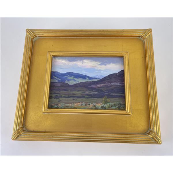 Taylor Lynde Dark Radersburg Oil on Board