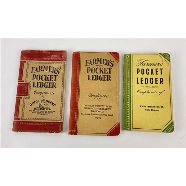 Collection of John Deere Pocket Ledgers