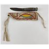 Image 1 : Plains Indian Painted Parfleche Knife Sheath