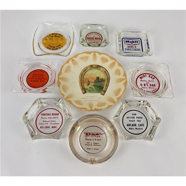 Collection of Montana Ashtrays
