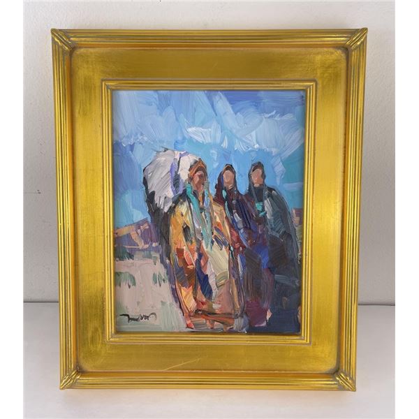 Jose Trujillo Native American Indian Oil Painting