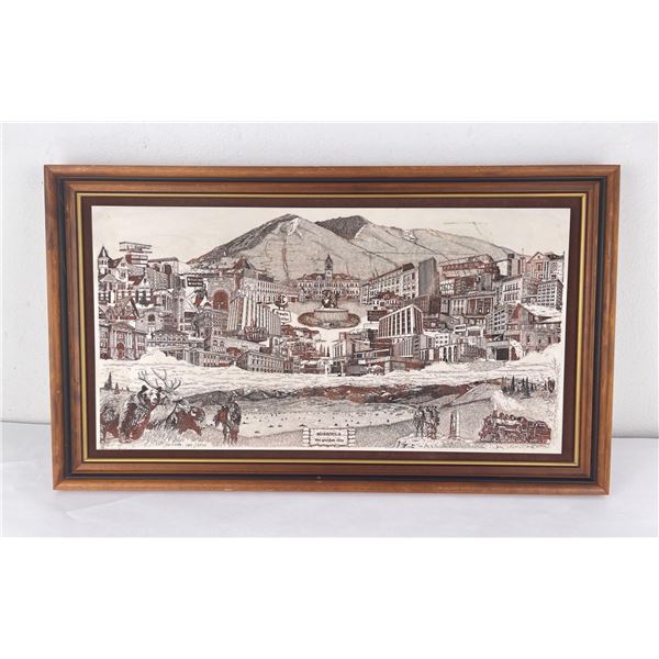 Missoula Montana Garden City Marble Picture