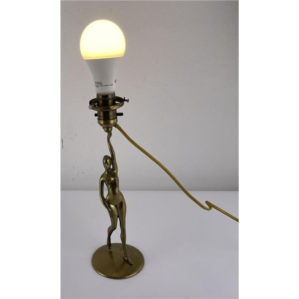 Art Deco Bronze Nude Lamp