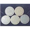 Image 2 : 5 Assorted Indian Head Cents